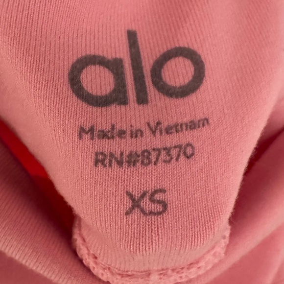 ALO Yoga Pink Ribbed Leggings - Picture 4 of 5